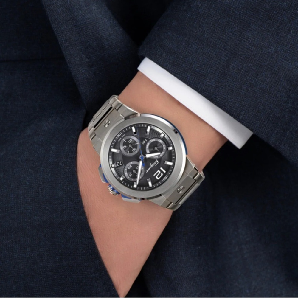 NWT SALVATORE FERRAGAMO F-80 Titanium Tech Mens Watch - Picture 15 of 15